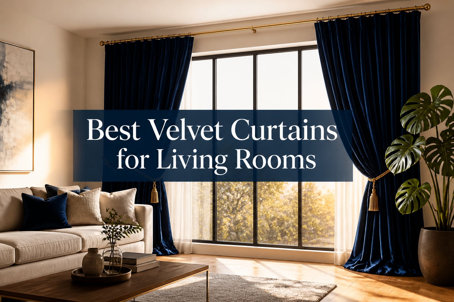 Best Velvet Curtains for Living Rooms