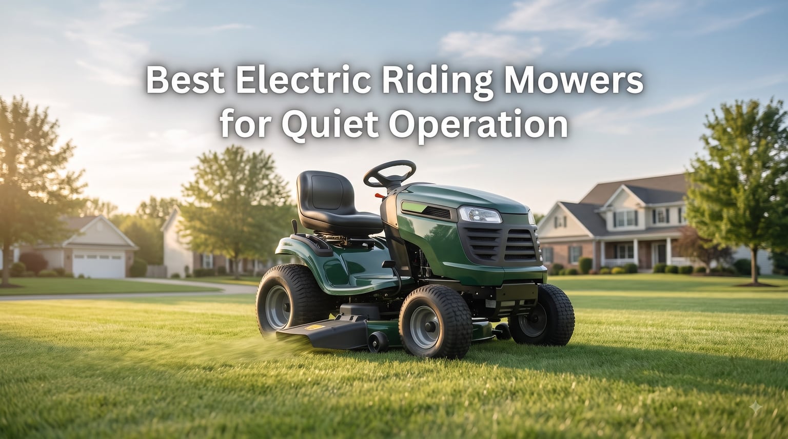 Best Electric Riding Mowers for Quiet Operation