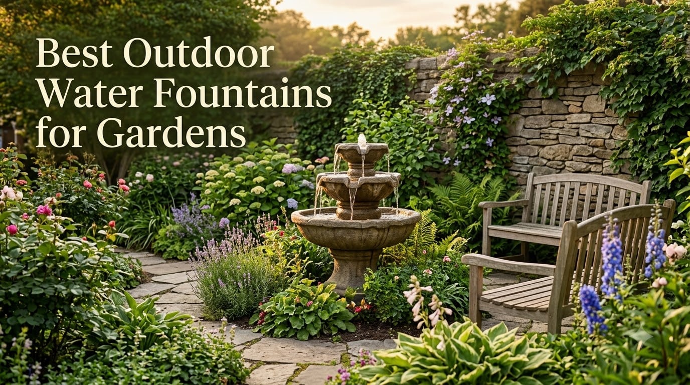 Best Outdoor Water Fountains for Gardens