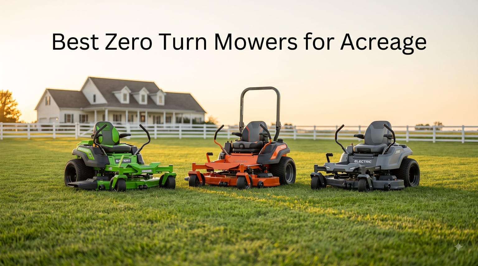 Best Zero Turn Mowers for Acreage