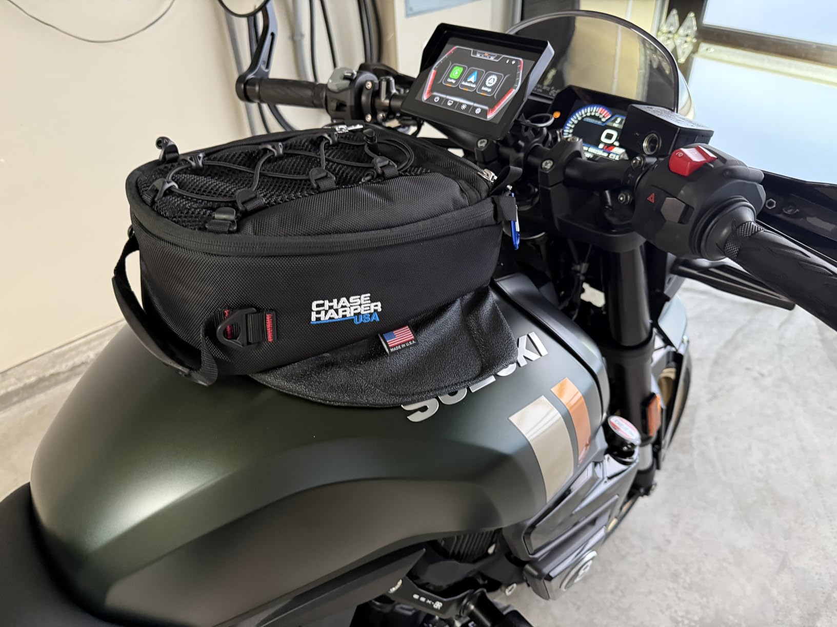 Chase Harper USA 450 Magnetic Tank Bag, Water-Resistant, Tear-Resistant, Industrial Grade Ballistic Nylon with Anti-Scratch Rubberized Polymer Bottom, Strong Neodymium Magnets - Black customer photo 2