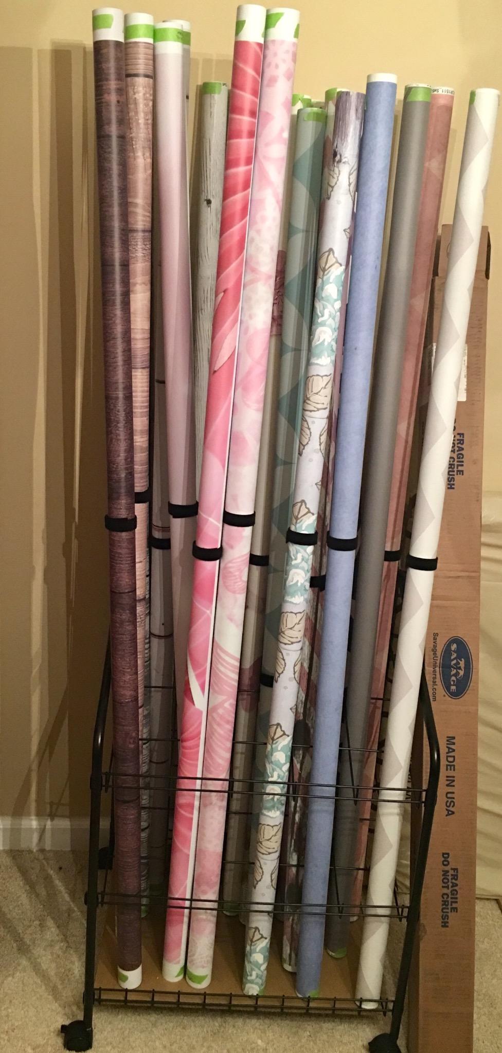 ALVIN WRF40 Wire Bin Roll File, Made for Rolled Maps, Plans, Drawings, and Tubes (4 x 4 Inches - 20 Slots) customer photo 2