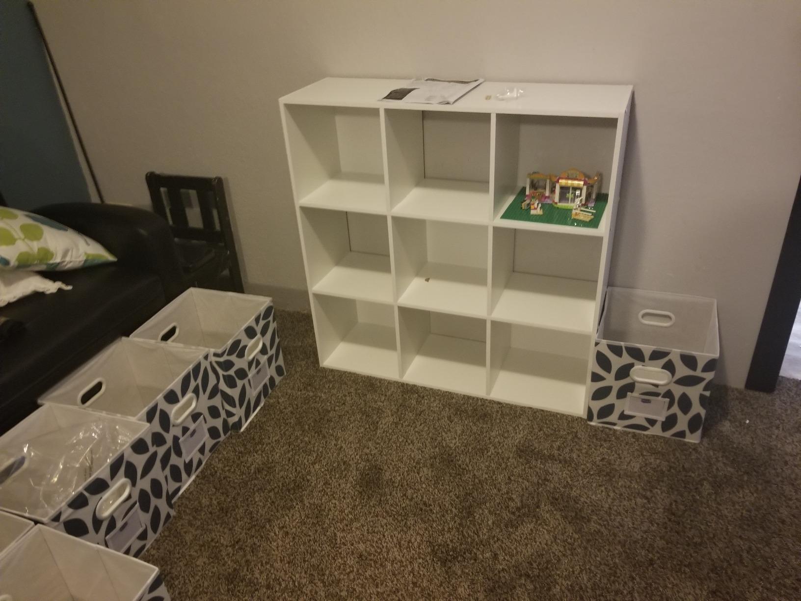 ClosetMaid Cubeicals 6 Cube Storage Shelf Organizer Bookshelf, Stackable, Vertical or Horizontal, Easy Assembly, Wood, White Finish customer photo 2