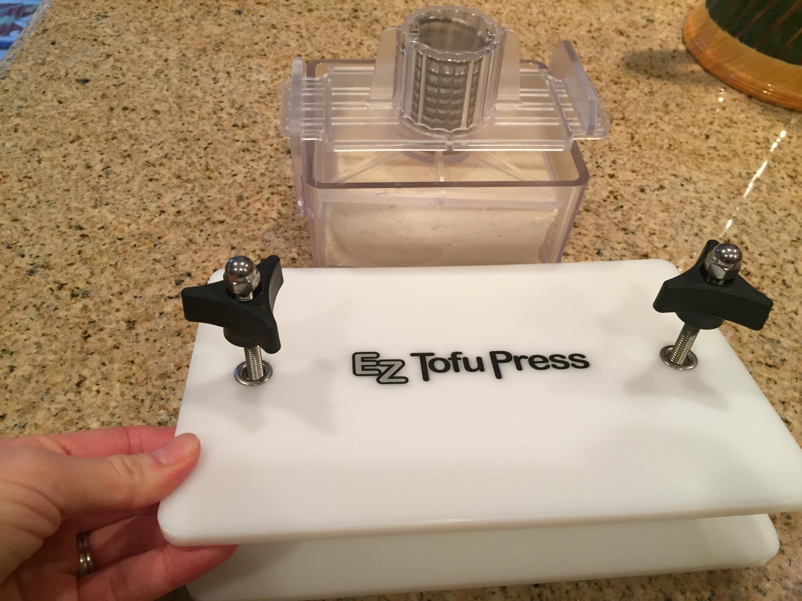 Gourmet Tofu Press/Marinating Dish - Clear. TofuXpress removes moisture from tofu and other foods automatically without mess. customer photo 2