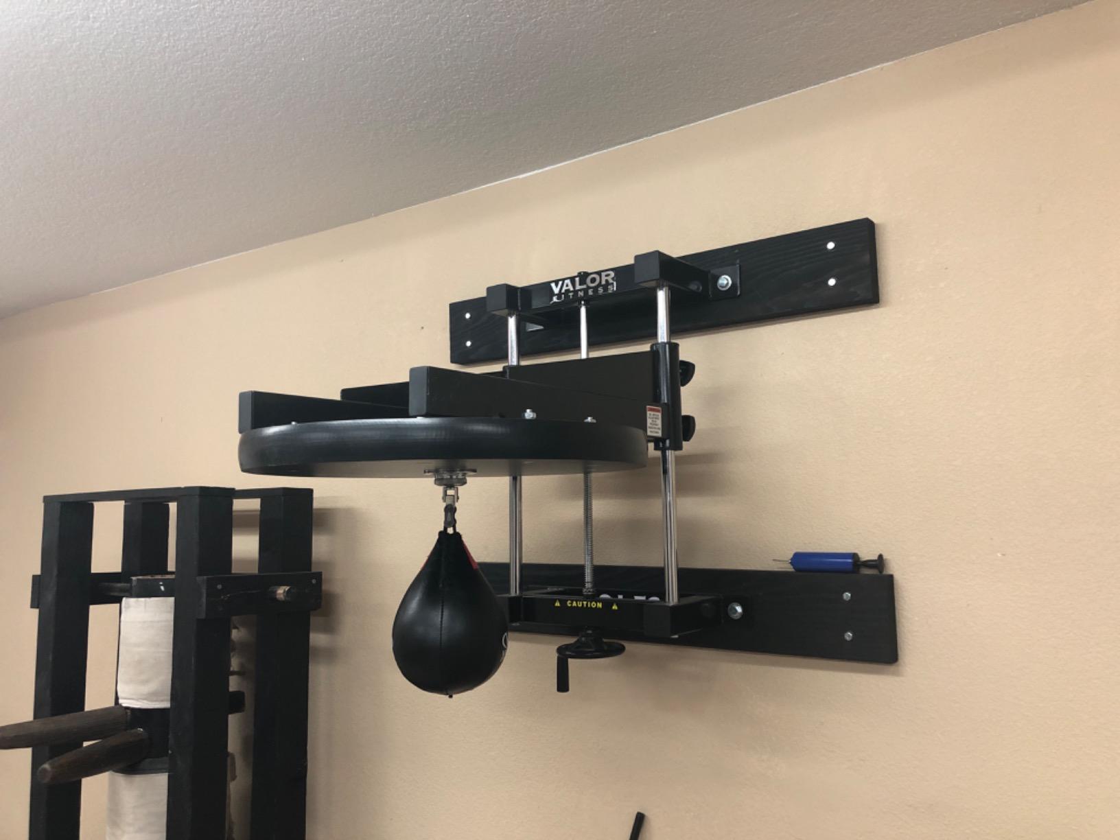 Valor Fitness Boxing Speed Bag Platform with Wheel Crank for Easy Adjustment, Speed Bag Included customer photo 1