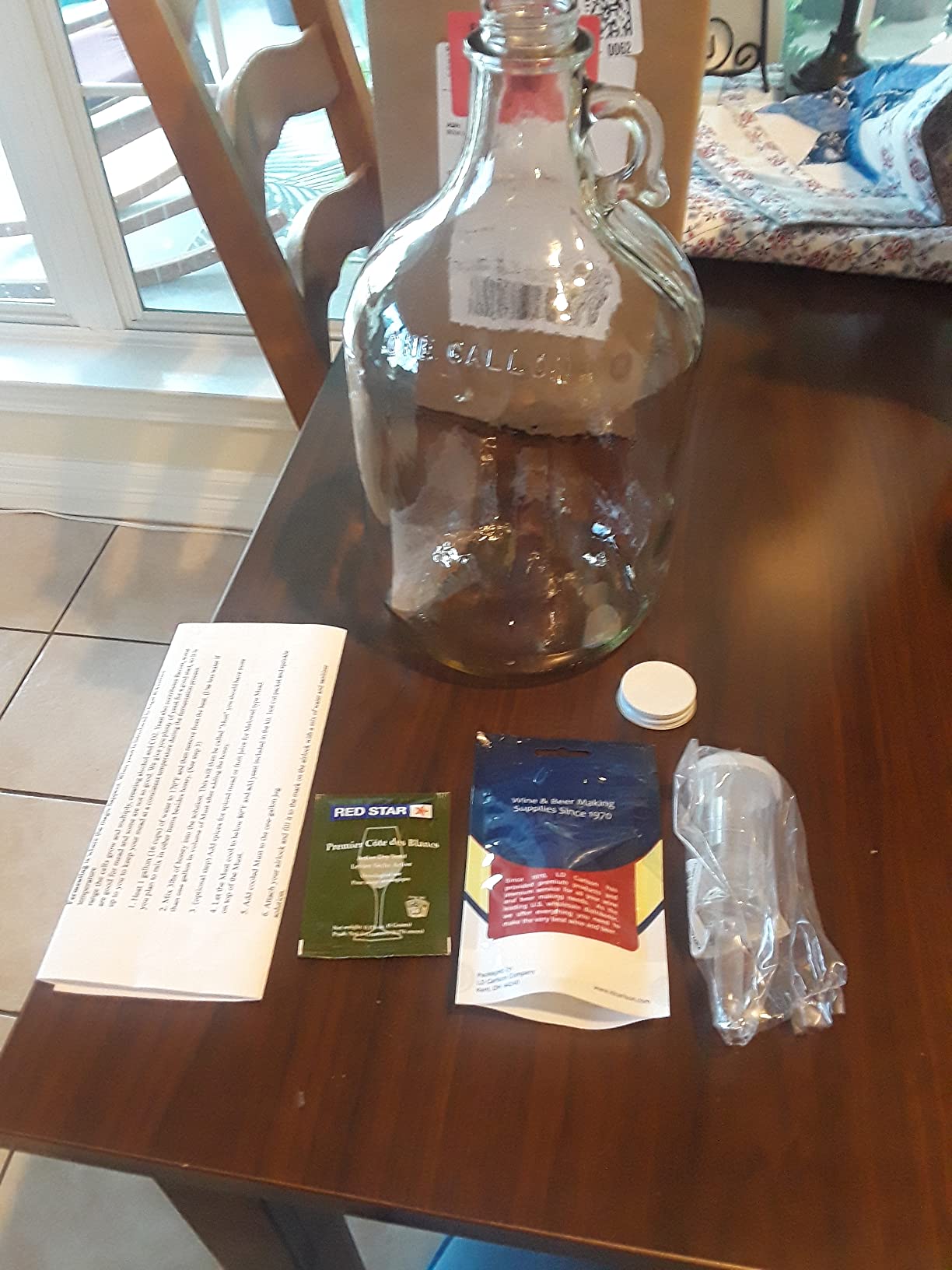 FastRack - Shepherd Made Mead Making Kit - 1 Gallon Jug Fermentation Set with Clear Glass Fermentation Jar, 3pc Airlocks, Rubber Stopper, Yeast Nutrient & Mead Yeast for Home Brewing customer photo 1