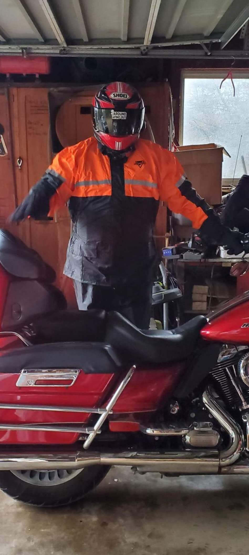 Nelson Rigg Stormrider Rain Suit; 100% Waterproof, Pants and Jacket Included with Reflective Striping customer photo 2