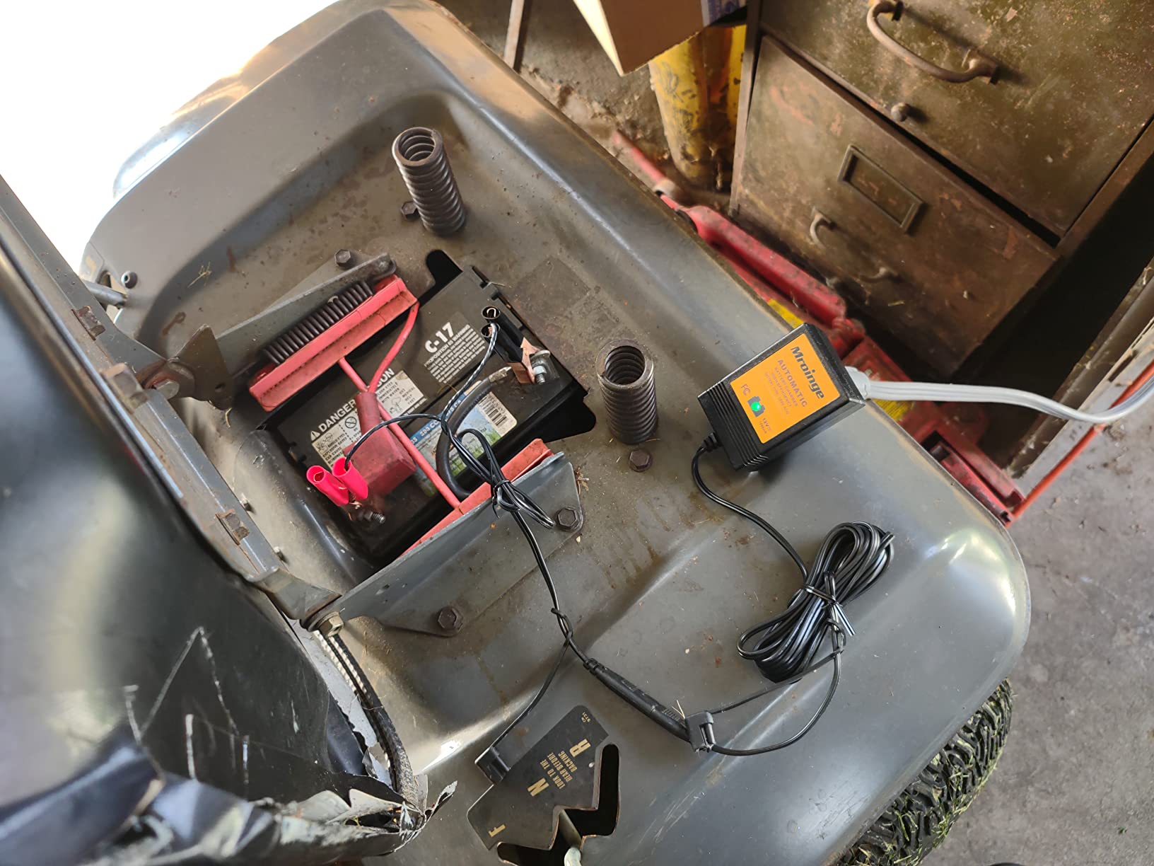 Trickle Charger 1A 12V Smart Battery Charger & Maintainer and Automatic Float Charger for Motorcycle, ATV, Lawnmowers and More customer photo 1