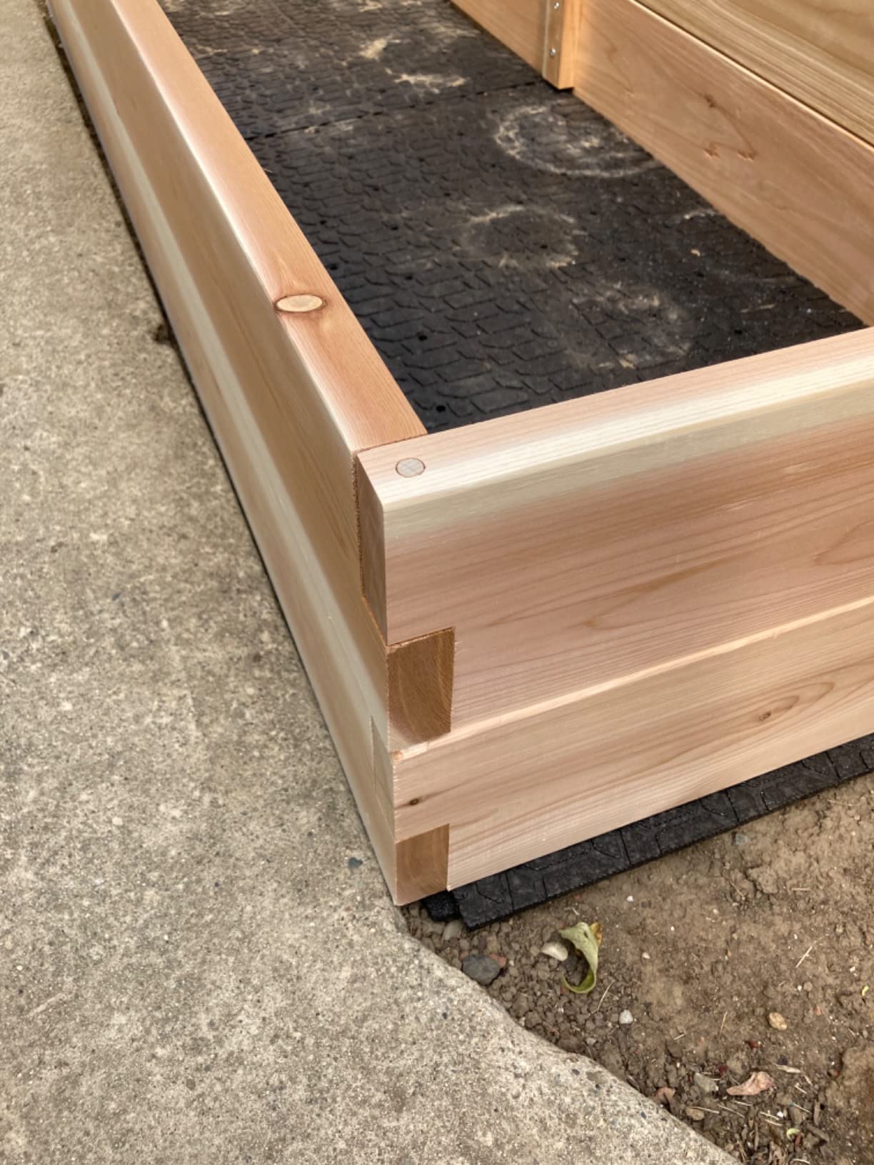 All Things Cedar Raised Garden Box, 2' Square 2-Tier Planter Bed, Western Red Cedar Build customer photo 1
