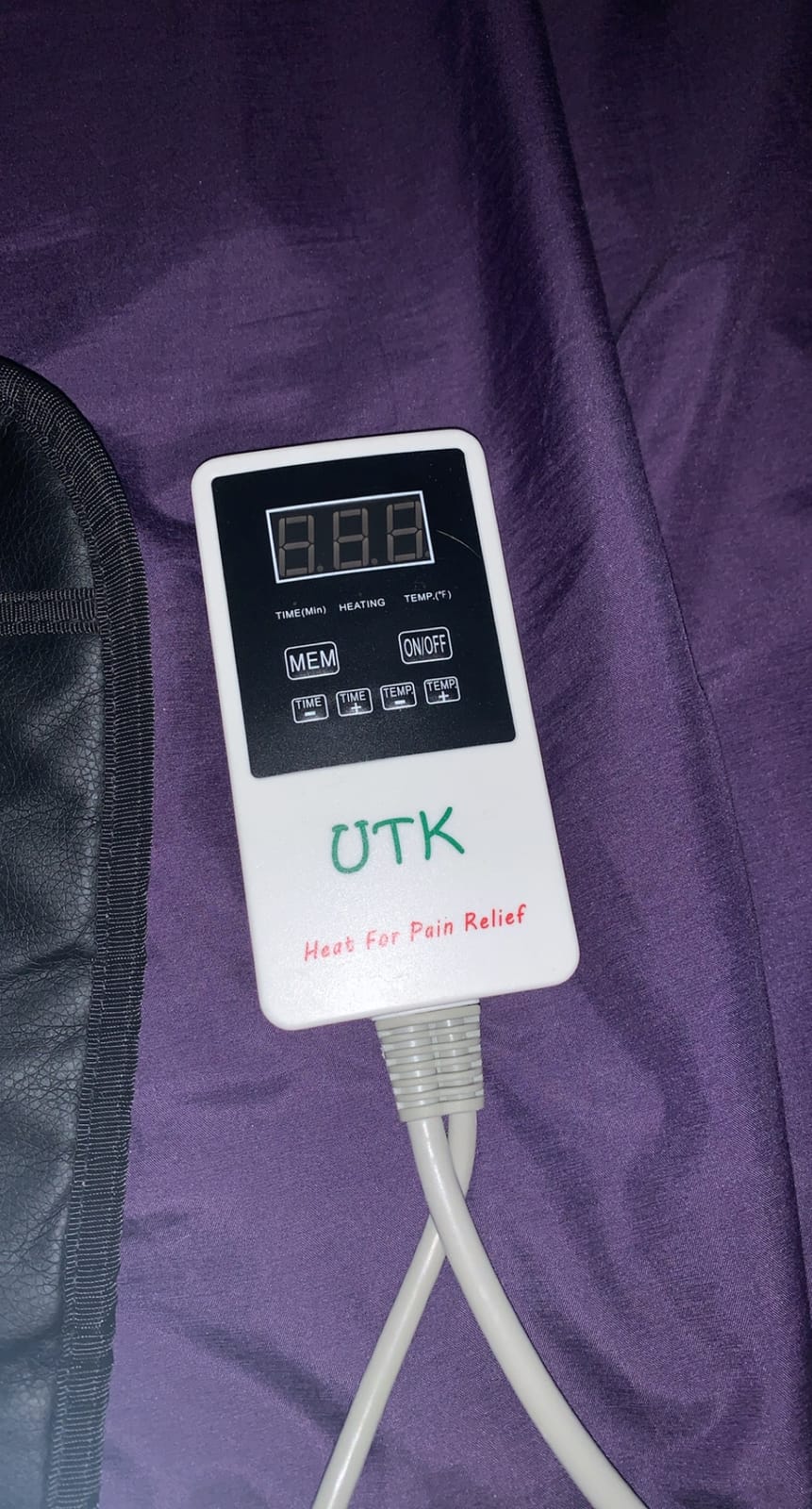 UTK Far Infrared Heating Pad for Back Pain, Small 19x15 in, 60 Pure Jade customer photo 1