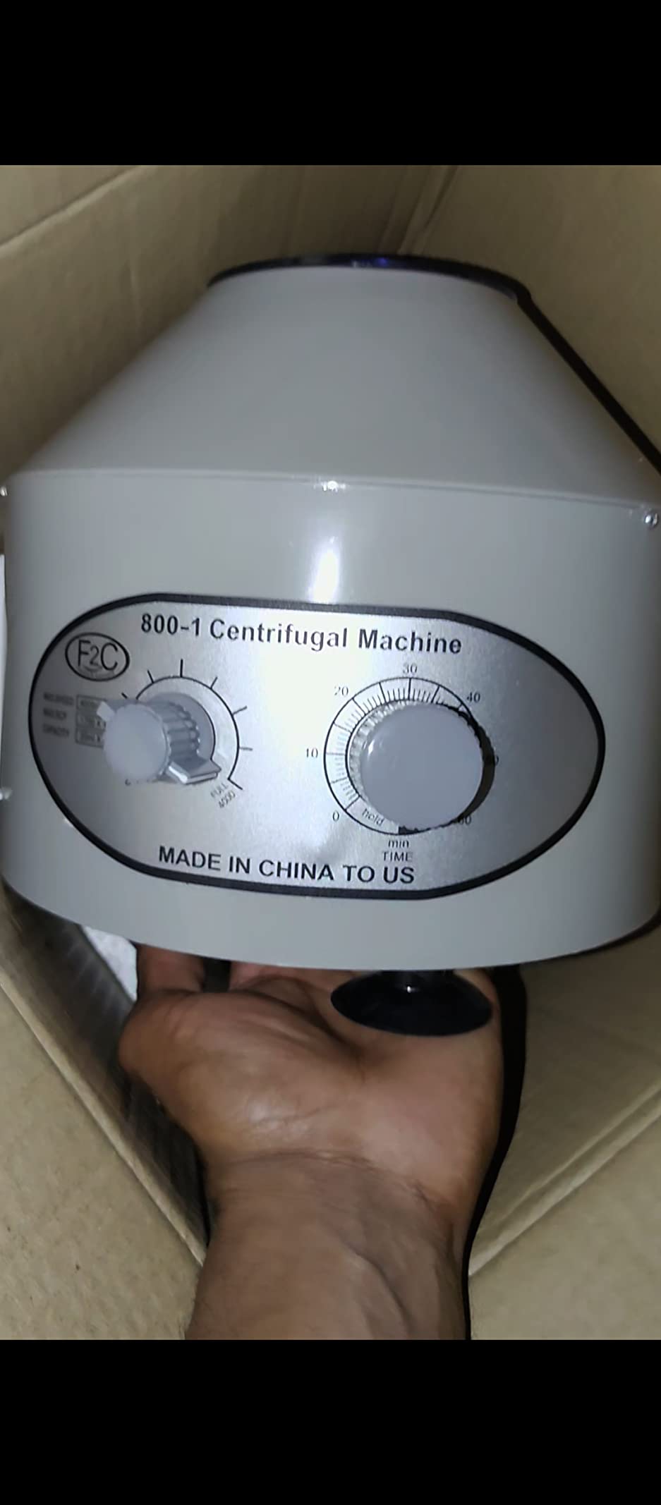 SUPER DEAL Electric Lab Centrifuge Machine, 4000 RPM, 20 ml x 6 Capacity, Precise Timer and Speed Control, 110V - Ideal for Medical and Laboratory Use customer photo 2
