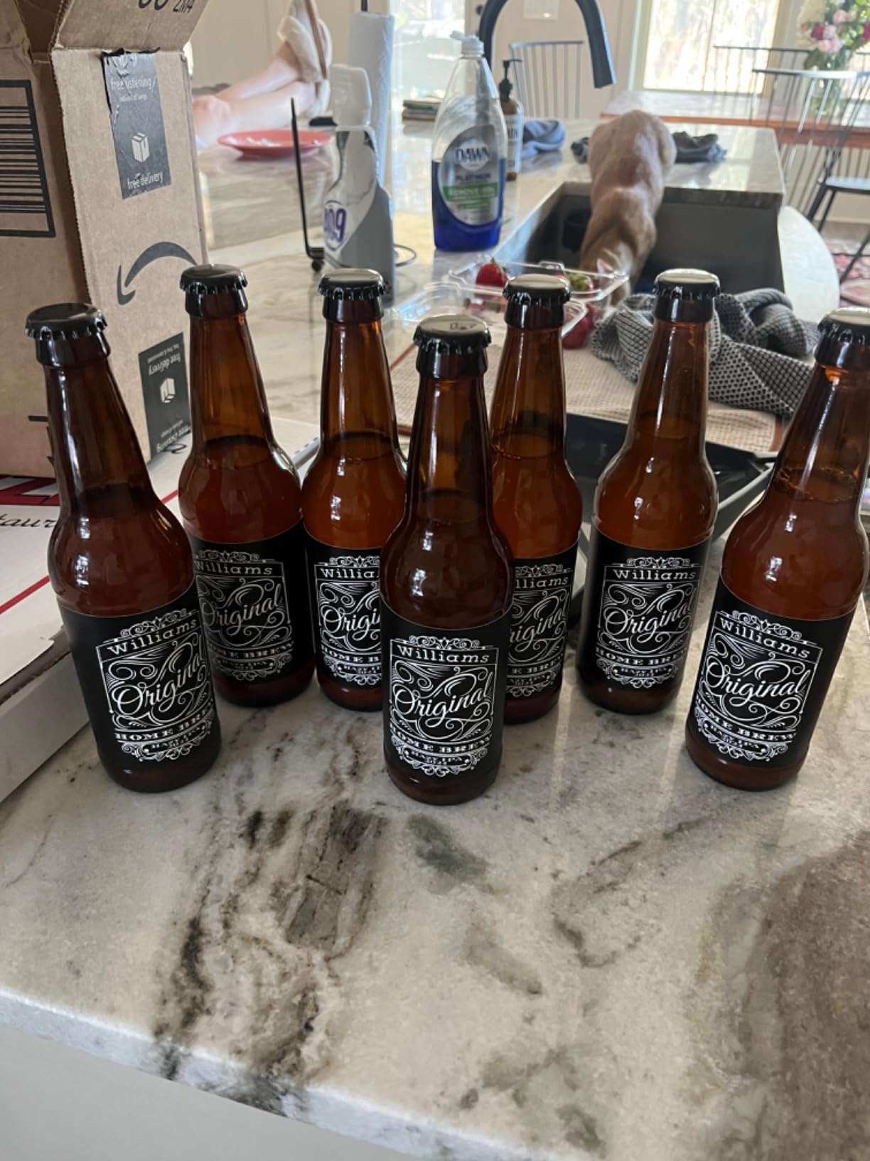 Deluxe Bottling Kit – Craft a Brew Homebrew Bottler Equipment – Home Brewing Easy Bottling Set – 10 Empty 12oz. Amber Glass Bottles – 30+ Caps – 1 Capper… customer photo 1