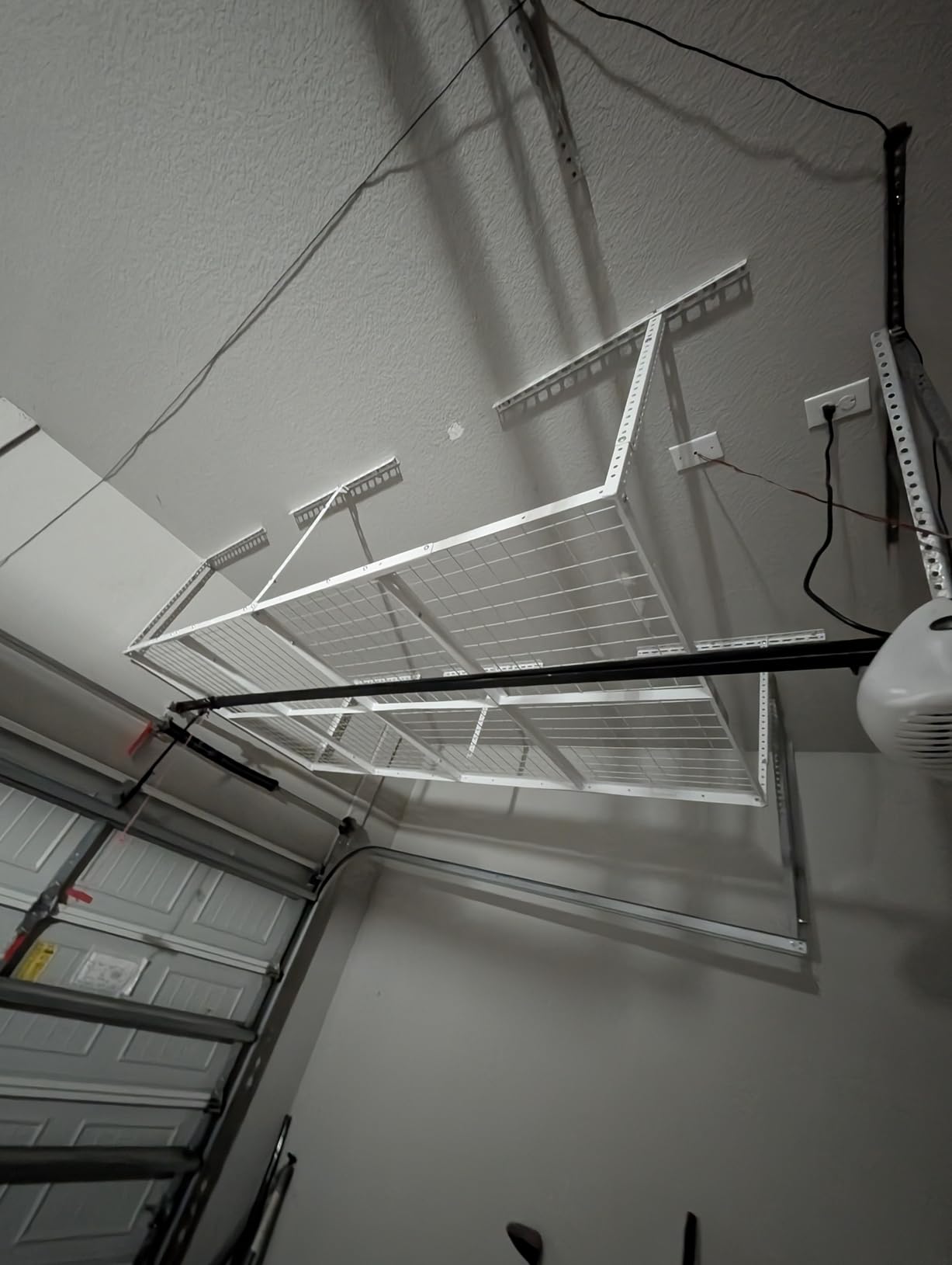 FLEXIMOUNTS 4x8 Overhead Garage Ceiling Storage Rack Organization, Black customer photo 2