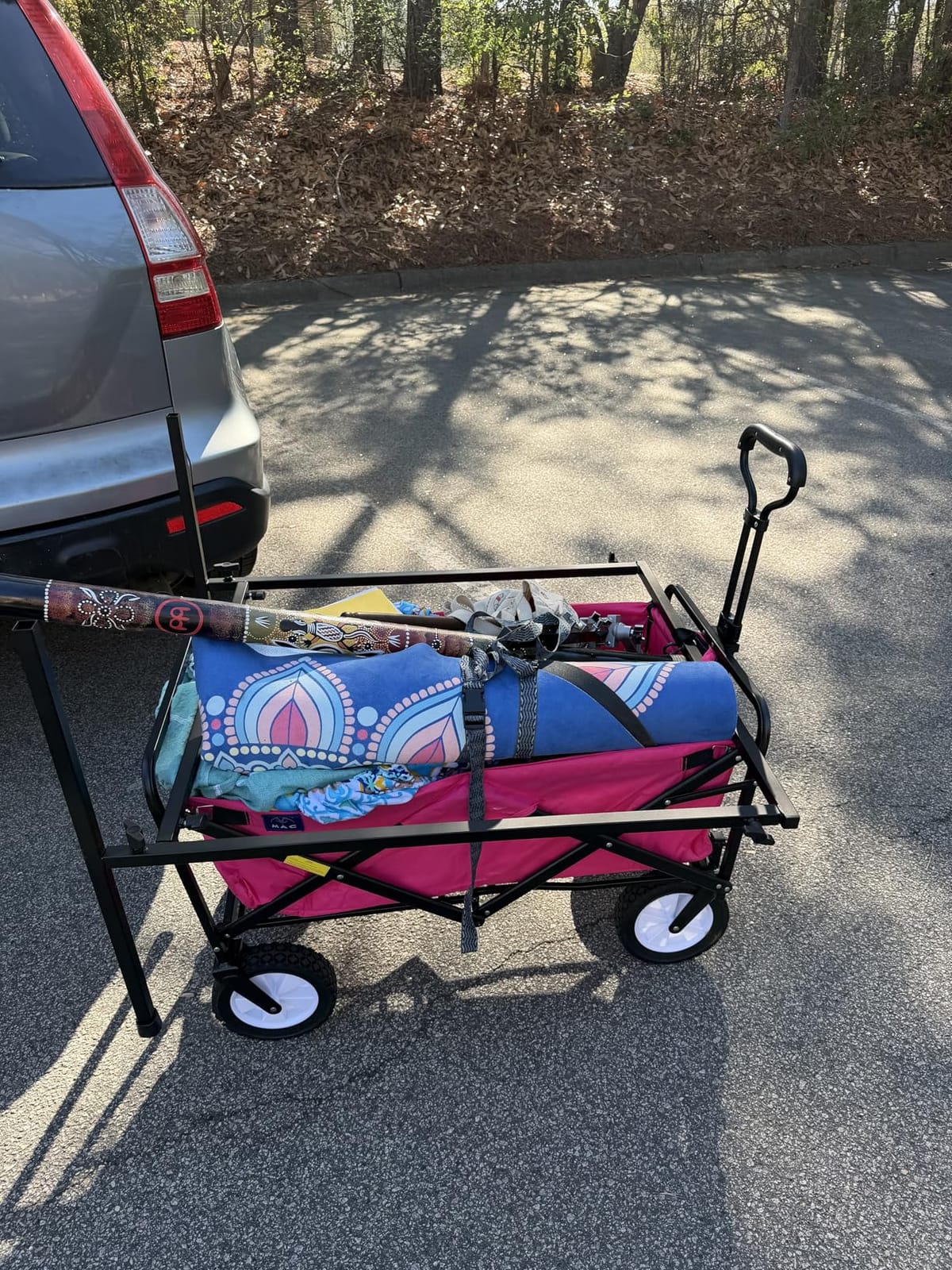 Mac Sports Collapsible Folding Outdoor Utility Wagon, Black customer photo 2