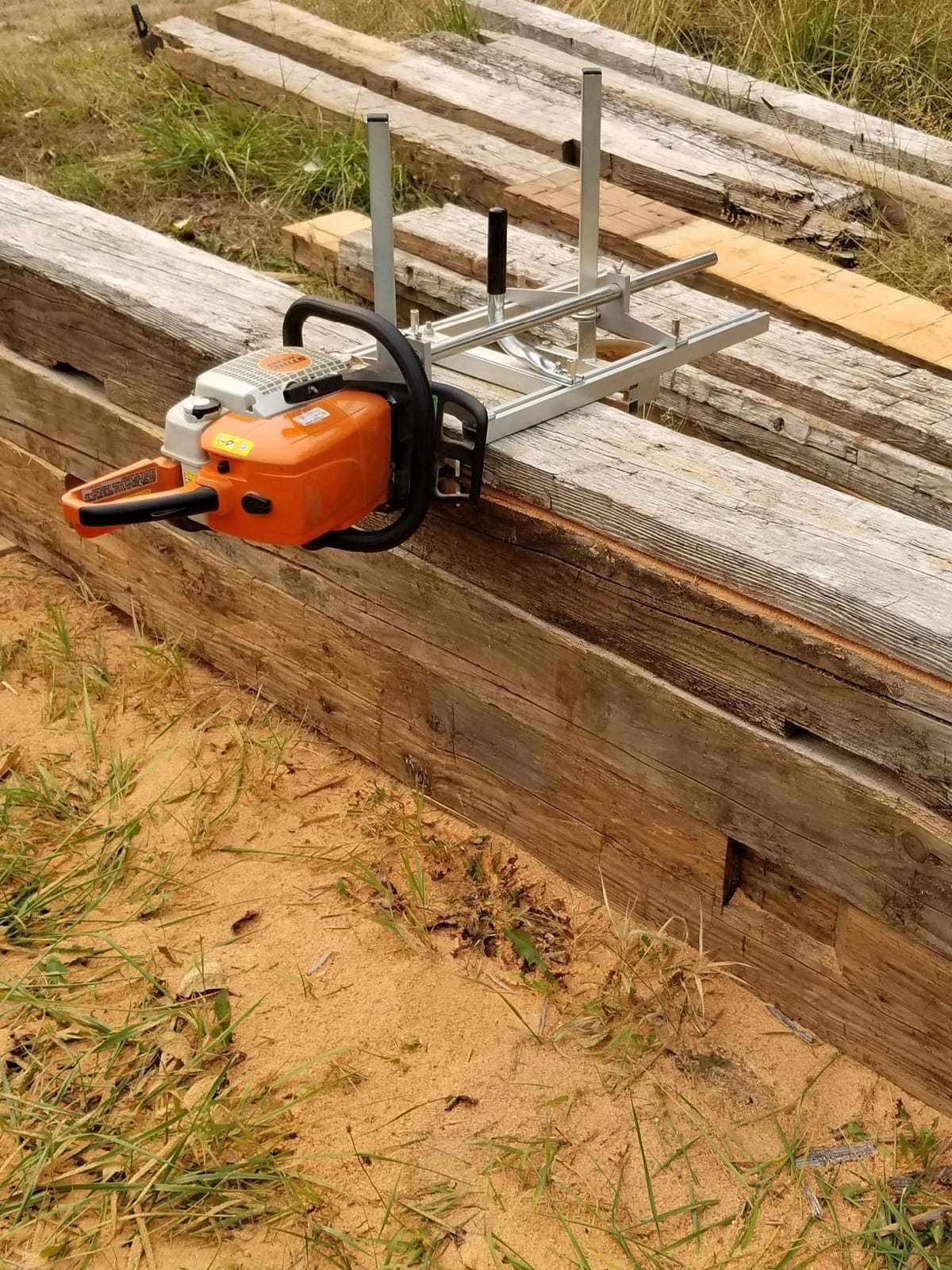 Timber Tuff Portable Chainsaw Sawmill Lumber Cutting Mill, 24 Inch, Silver customer photo 2