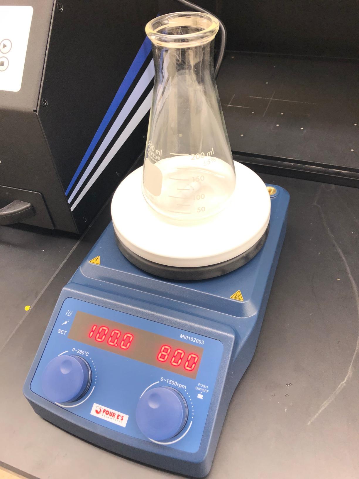 FOUR E'S SCIENTIFIC Magnetic Stirrer Hot Plate, 280℃/536°F, Max 5L, 110V customer photo 2