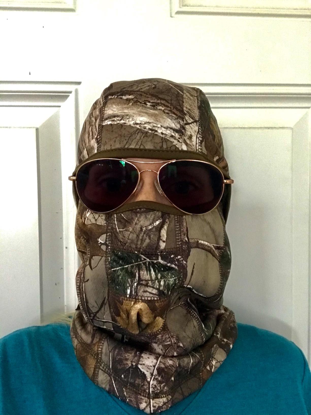 Ergodyne N-Ferno 6823 Balaclava Ski Mask, Wind-Resistant Camo Face Mask, Hinged Design to Wear as Neck Gaiter, RealTree Camouflage customer photo 2