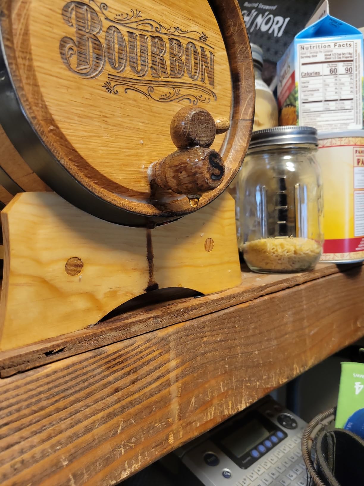 1 Gallon American Oak Aging Barrel, 5 Liter, Wood Stand & Spigot, B512 customer photo 1
