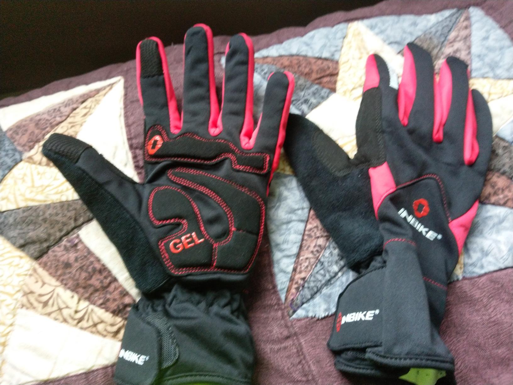 INBIKE Winter Cycling Gloves for Men Women Thermal Gel Padded Bike Gloves customer photo 1