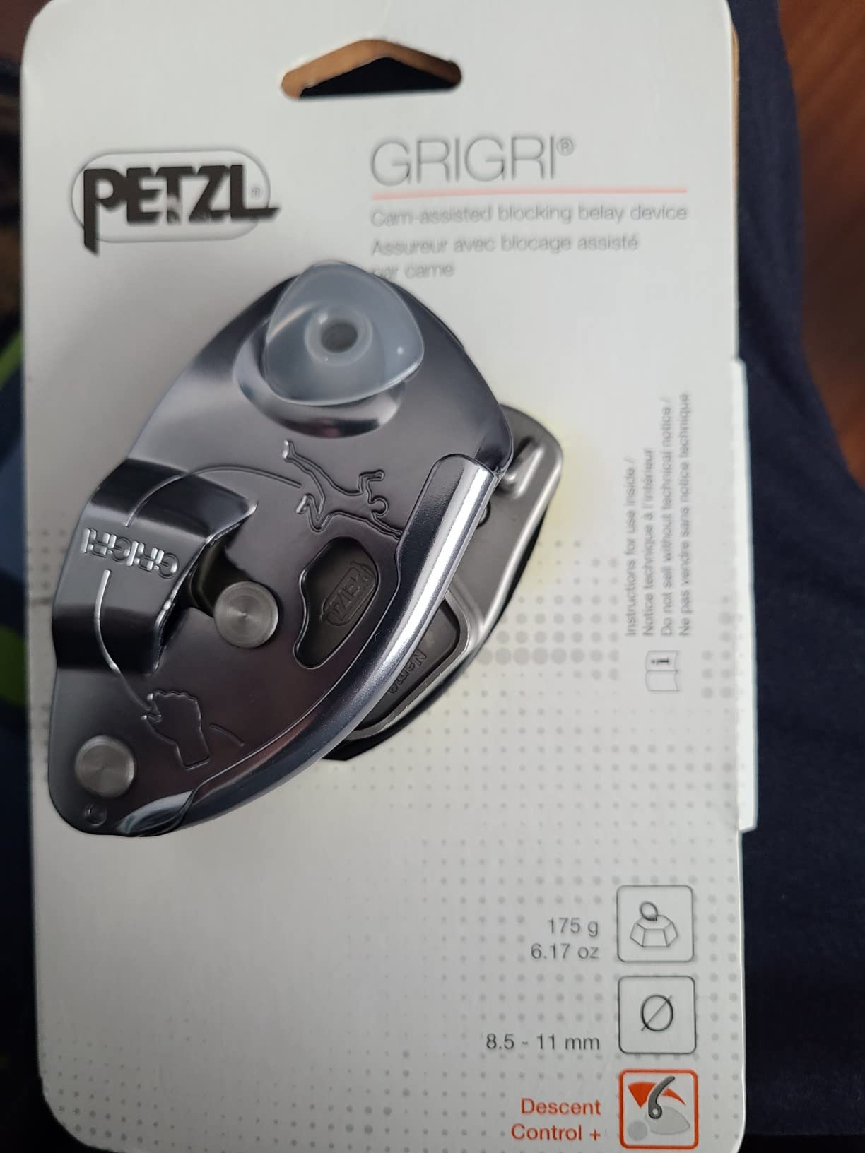 PETZL GRIGRI+ Rock Climbing Belay Device | With Cam-Assisted Blocking & Anti-Panic Handle, Suitable for Learners & Intensive Use customer photo 2