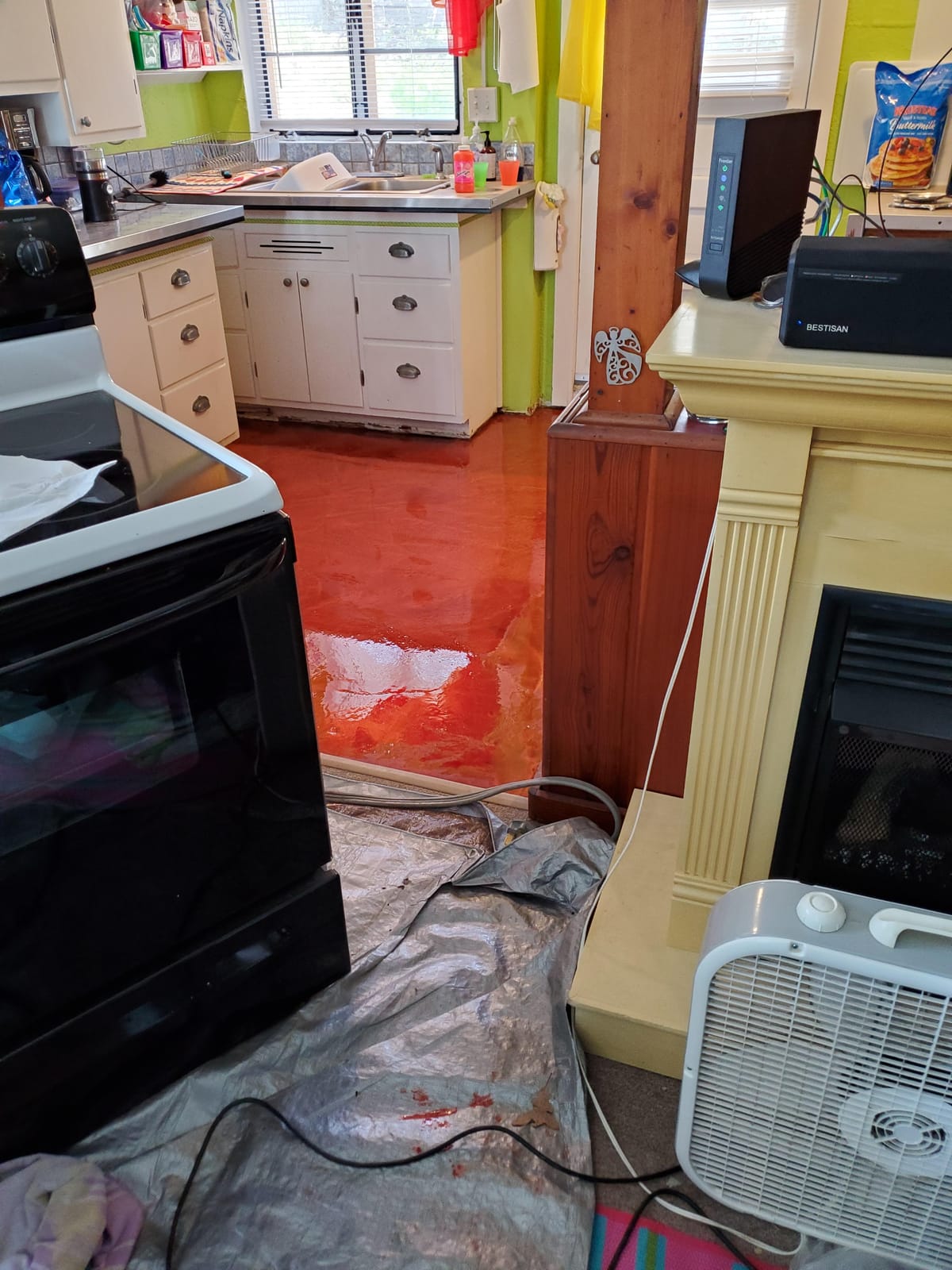 Rust-Oleum RockSolid Metallic Brilliant Blue Garage Floor Coating customer photo 2