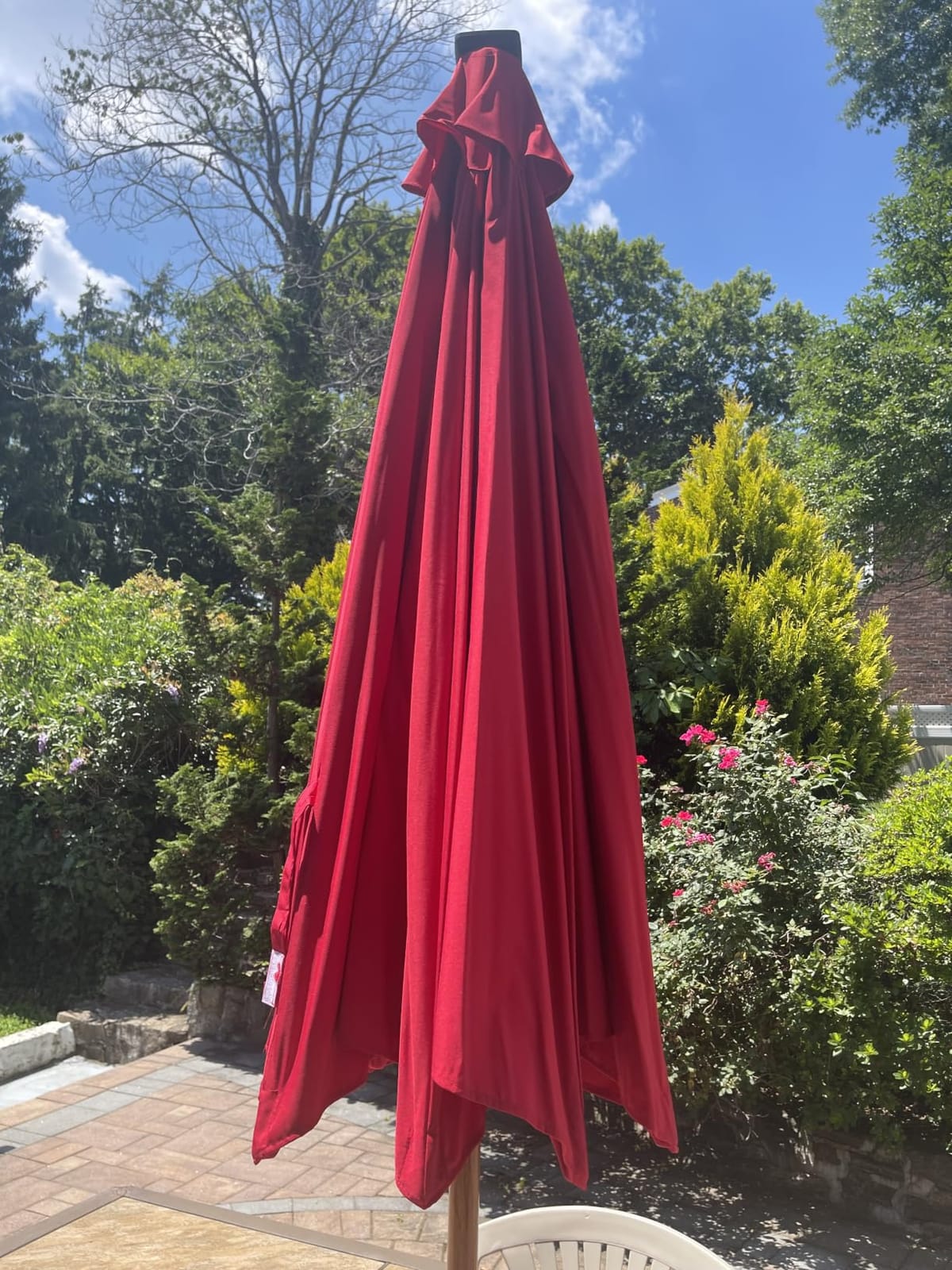 Best Choice Products 10ft Solar Polyester LED Lighted Patio Umbrella w/Tilt Adjustment and UV-Resistant Fabric customer photo 2