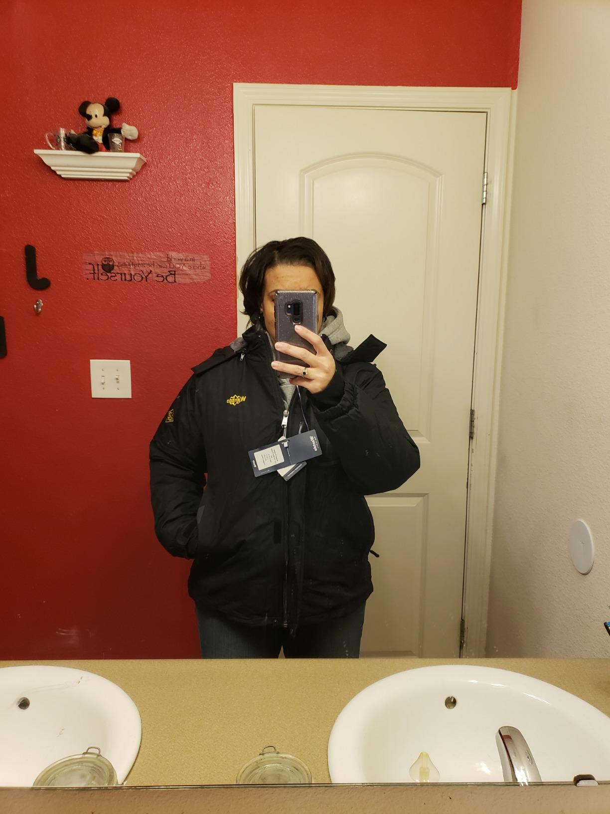 wantdo Women Hardshell Waterproof Windproof Insulated Ski Trekking Jacket customer photo 1