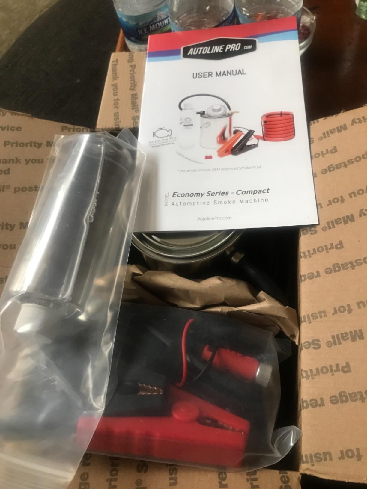 AutoLine Pro Automotive *High Smoke Density* Smoke Machine Leak Detector EVAP Vacuum Diagnostics Tester | Economy Series | 1.5 Hrs Non-Stop Smoke for Each Single Test customer photo 2