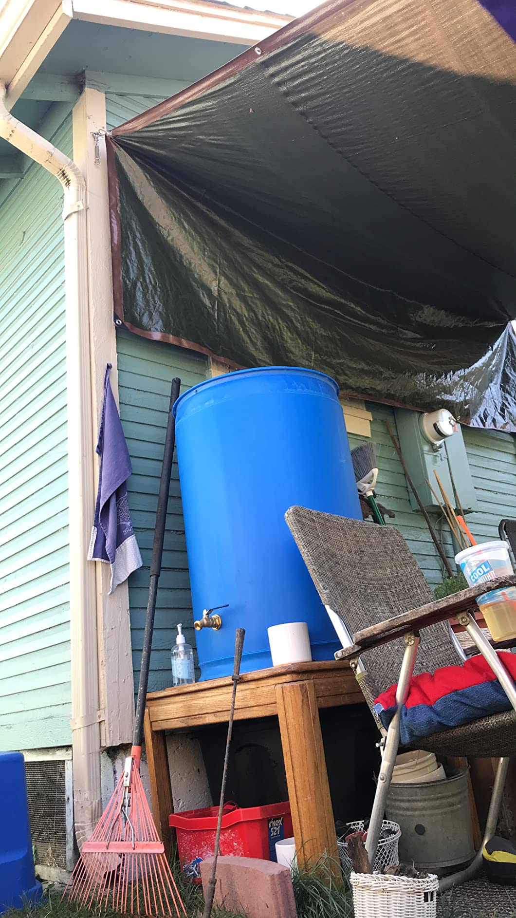 Augason Farms lon Water Storage Barrel - BPA-Free Plastic Barrel 55-Gallon customer photo 2