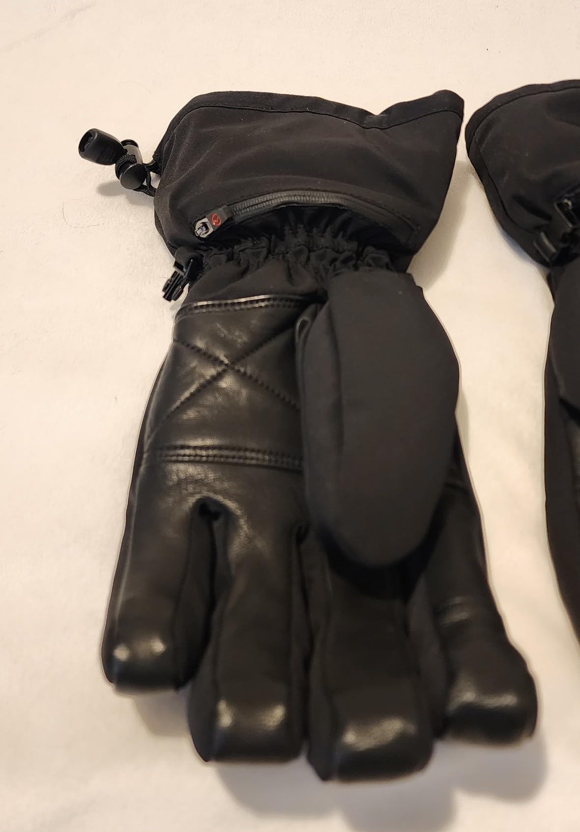 SAVIOR HEAT Heated Gloves for Men Women, Rechargeable Electric Heated Leather Skiing and Snowboarding Gloves customer photo 2