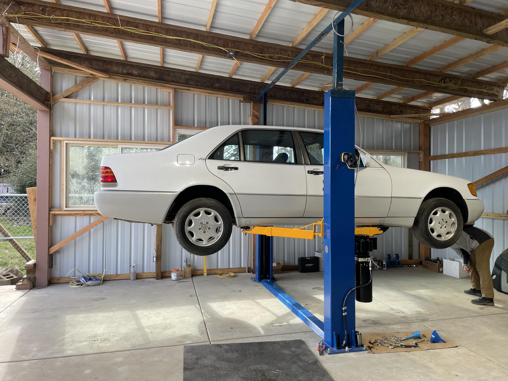 XK 2 Post Auto Car Lift 10000 lb Capacity Truck Clear Floor 220V,L1000 customer photo 2