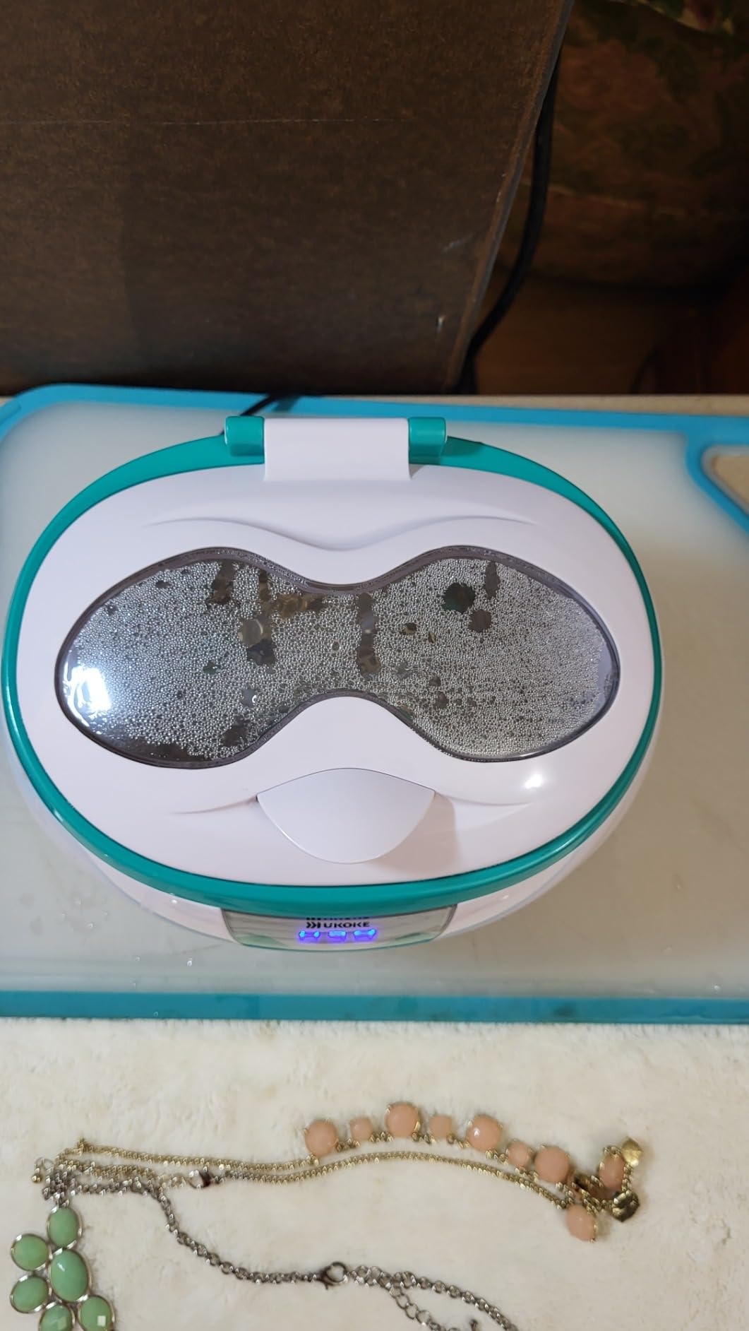 Ukoke UUC06S Ultrasonic Cleaner, Professional Jewelry Cleaner for Eyeglasses, Rings and Watches, 42kHz Portable Sonic Cleaner with 600ml Capacity Stainless Steel Tank customer photo 2