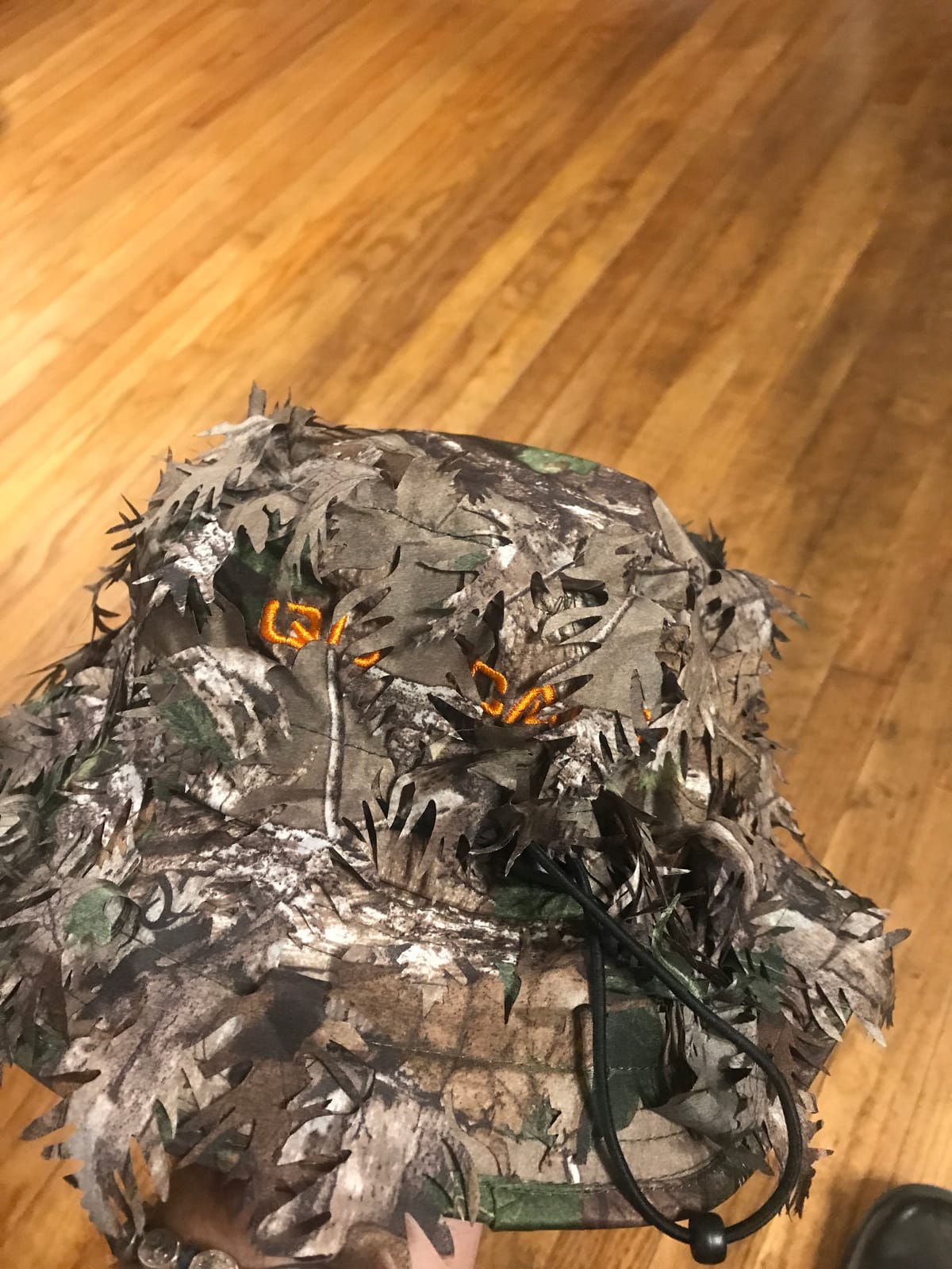 QuikCamo Men's 3D Leafy Camo Bucket Hat with Built-in Face Mask for Turkey Hunting customer photo 2