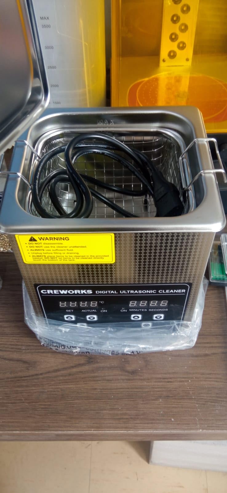 CREWORKS 2L Jewelry Cleaning Machine - 40kHz Digital Sonic Cleaner customer photo 1
