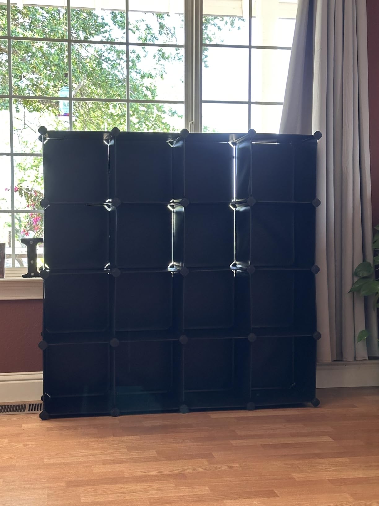 SONGMICS 16 Cube Storage Organizer,Plastic stackable cube shelf customer photo 1
