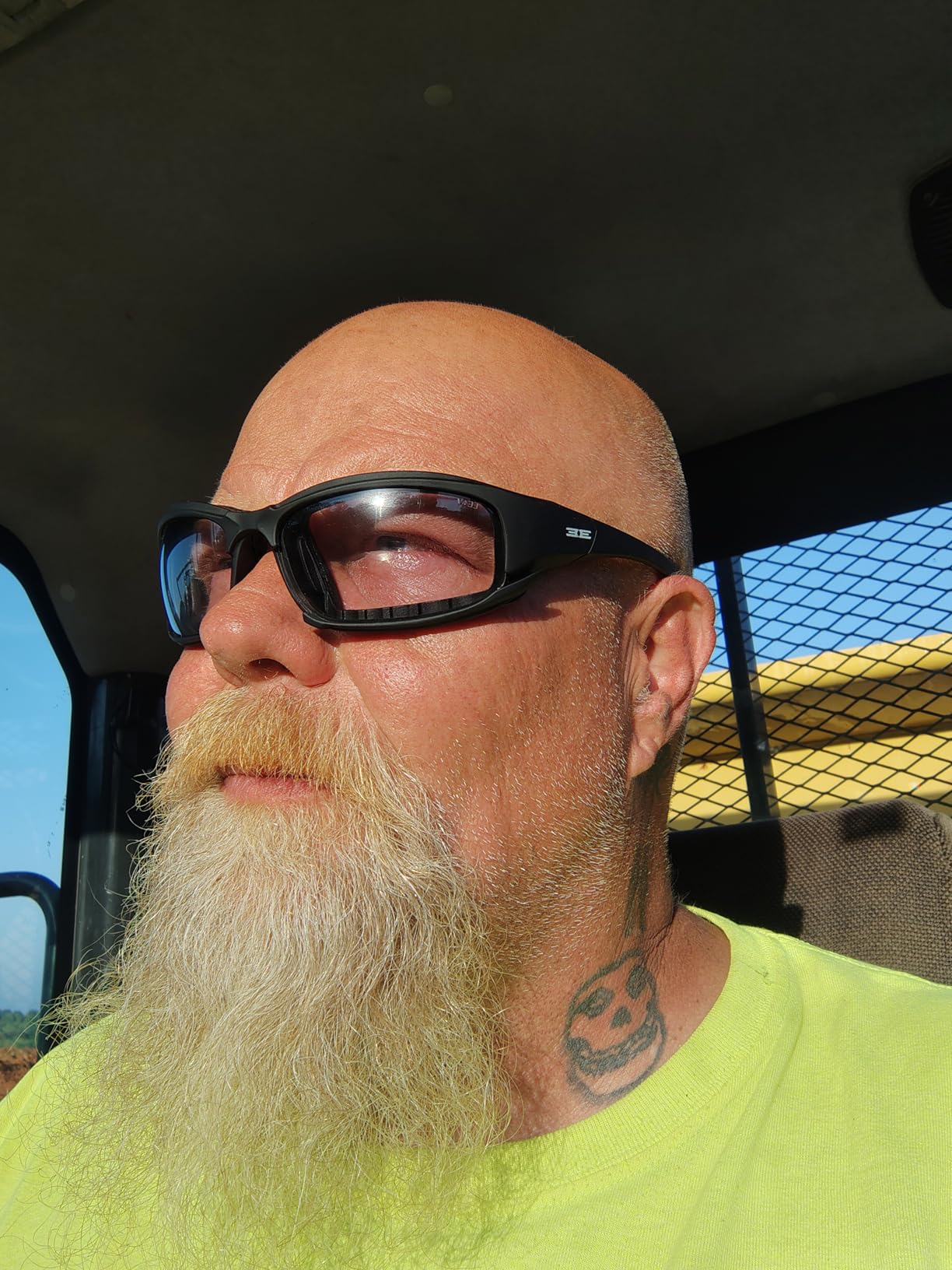 Epoch Hybrid Photochromic Padded Motorcycle Sunglasses Clear to Smoke Lens ANSI Z87.1+ customer photo 1