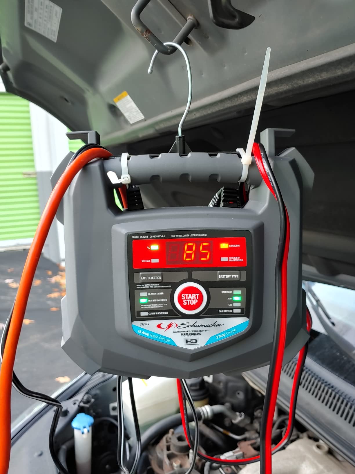 Schumacher Electric 15A Car Battery Charger & Maintainer, 6V/12V – SC1280 customer photo 2