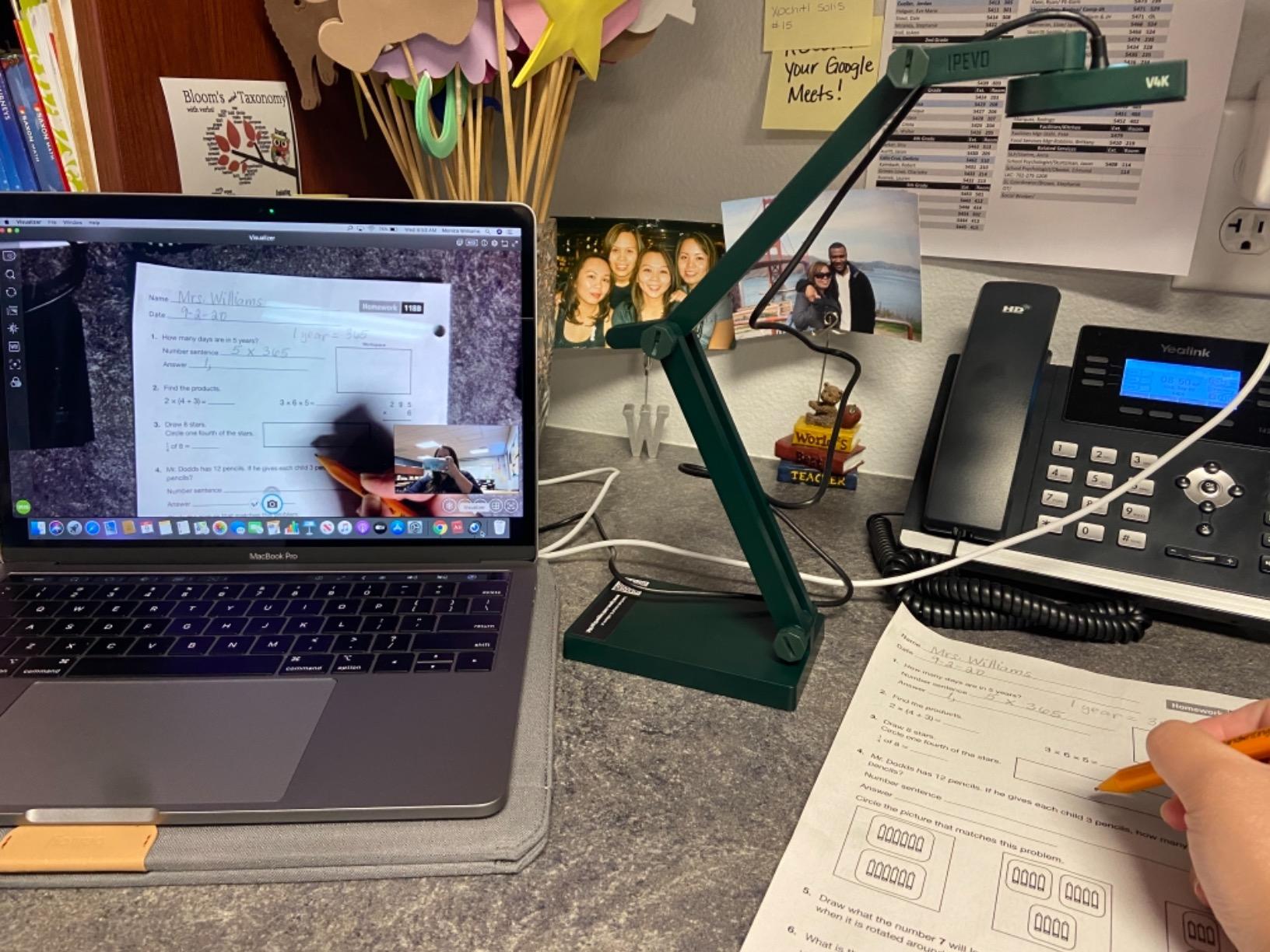 IPEVO V4K Ultra High Definition 8MP USB Document Camera — Mac OS, Windows, Chromebook Compatible for Live Demo, Web Conferencing, Distance Learning, Remote Teaching, Green customer photo 2