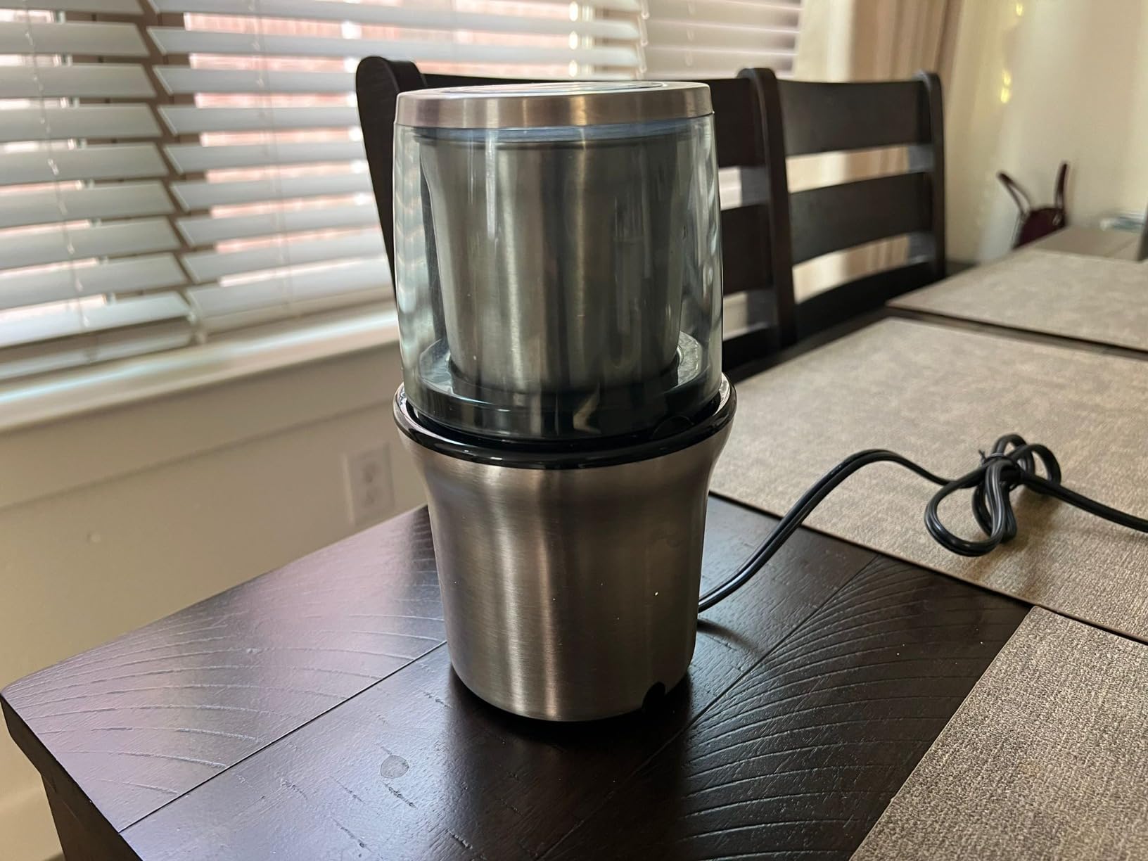 Secura Electric Coffee and Spice Grinder, 2 Removable Bowls, Stainless customer photo 2