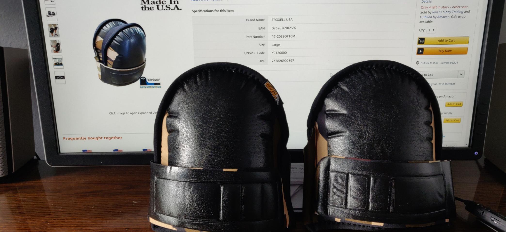 TROXELL USA - Super-Soft Camouflage Kneepads (Large Size/Bagged in Pairs) customer photo 2