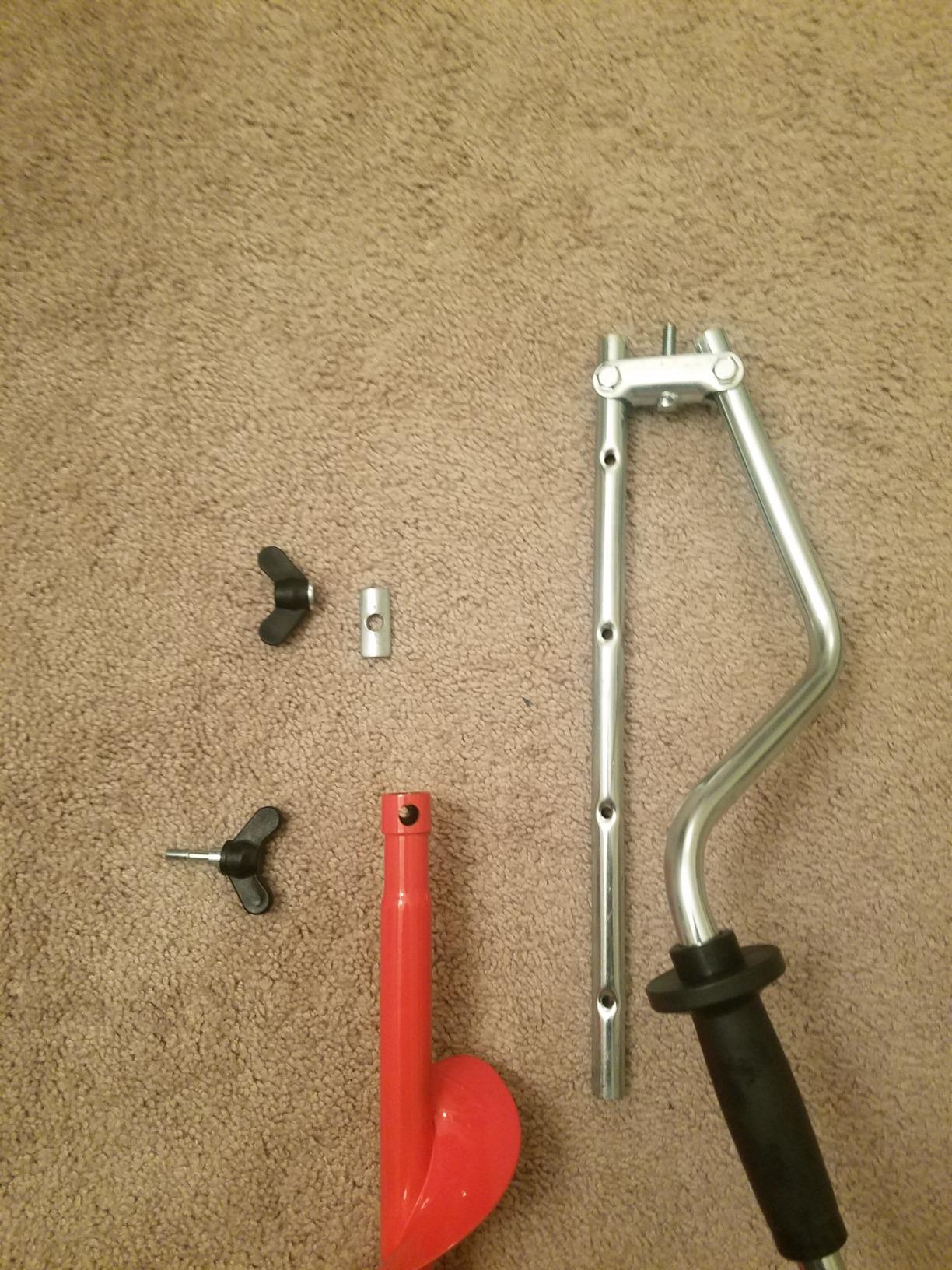THUNDERBAY Hand Ice Fishing Auger with Dual Curved Blades, 4-8 Inch customer photo 1