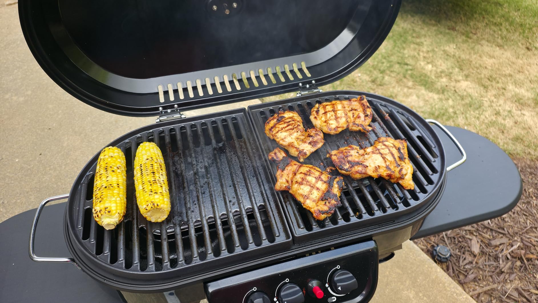 Coleman RoadTrip 285 Portable Propane Grill, 3 Burners, Red customer photo 2