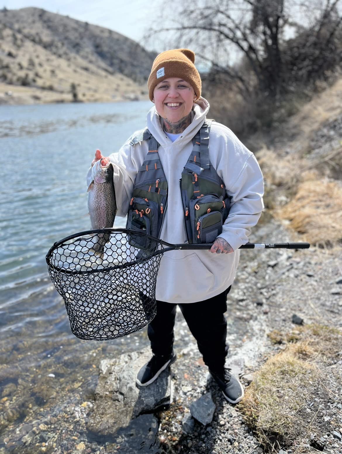 Obcursco Fly Fishing Vest for Men and Women with Breathable Mesh, Trout Fishing Gear customer photo 2
