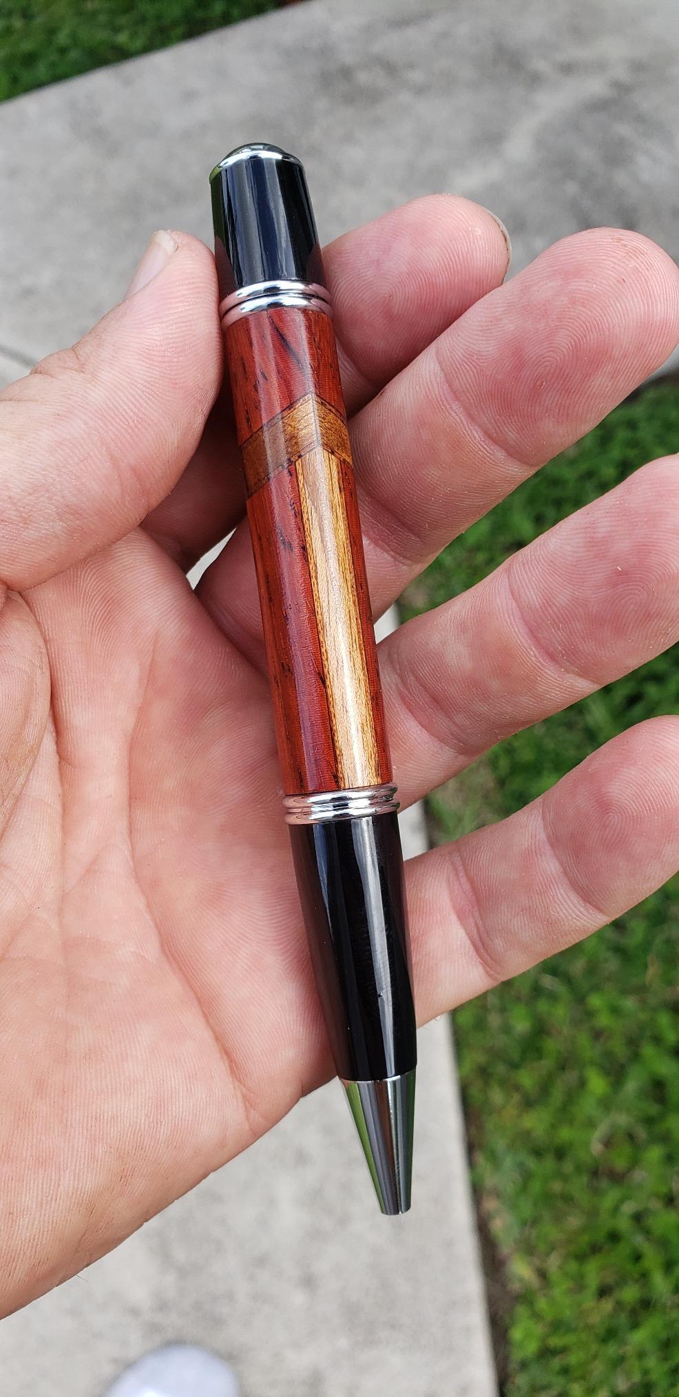 Penn State Industries PKGAFSS Gatsby Grande Twist Ballpoint Pen Kit Starter Package Woodturning Project, Gold customer photo 1