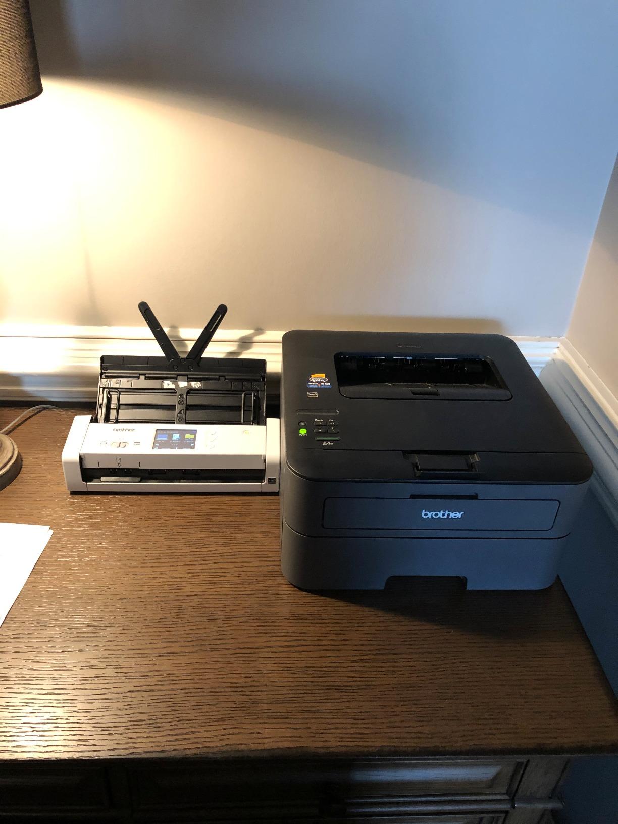 Brother Wireless Document Scanner, ADS-1700W, Fast Scan Speeds, Easy-to-Use, Ideal for Home, Home Office or On-the-Go Professionals (ADS1700W), white customer photo 2