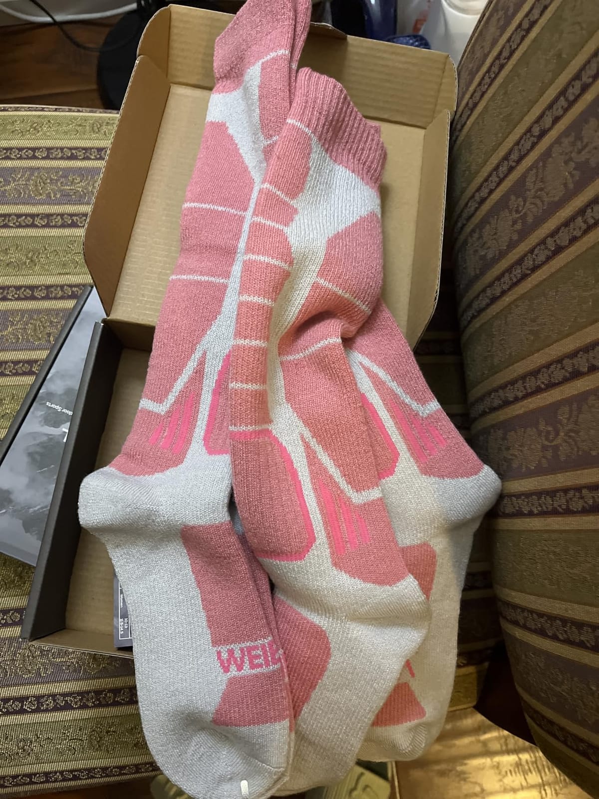 Merino Wool Ski Socks for Men, Women & Youth - Over-the-Calf Full Cushion Thermal Snowboard Socks, Winter Performance customer photo 2