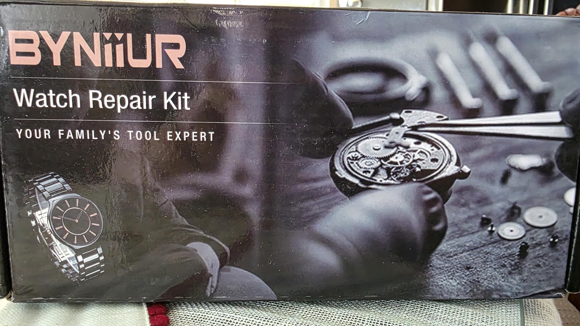 Watch Link Removal Kit, BYNIIUR Watch Repair Kit, Watch Case Opener Spring Bar Tools, Watch Battery Replacement Tool Kit, Watch Band Link Pin Tool Set with Carrying Case and Instruction Manual customer photo 1