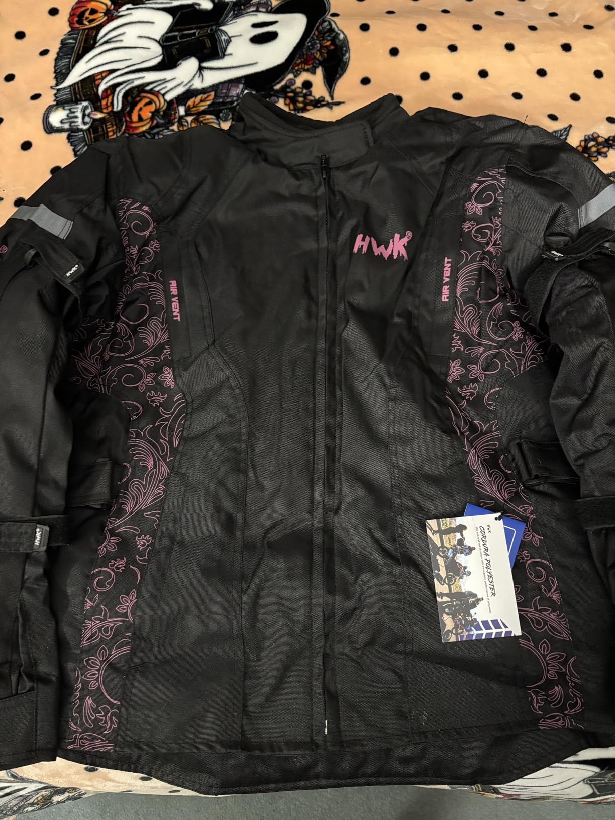 HWK Adventure Motorcycle Jacket Women with Armor, 600D Cordura, All-Season customer photo 2