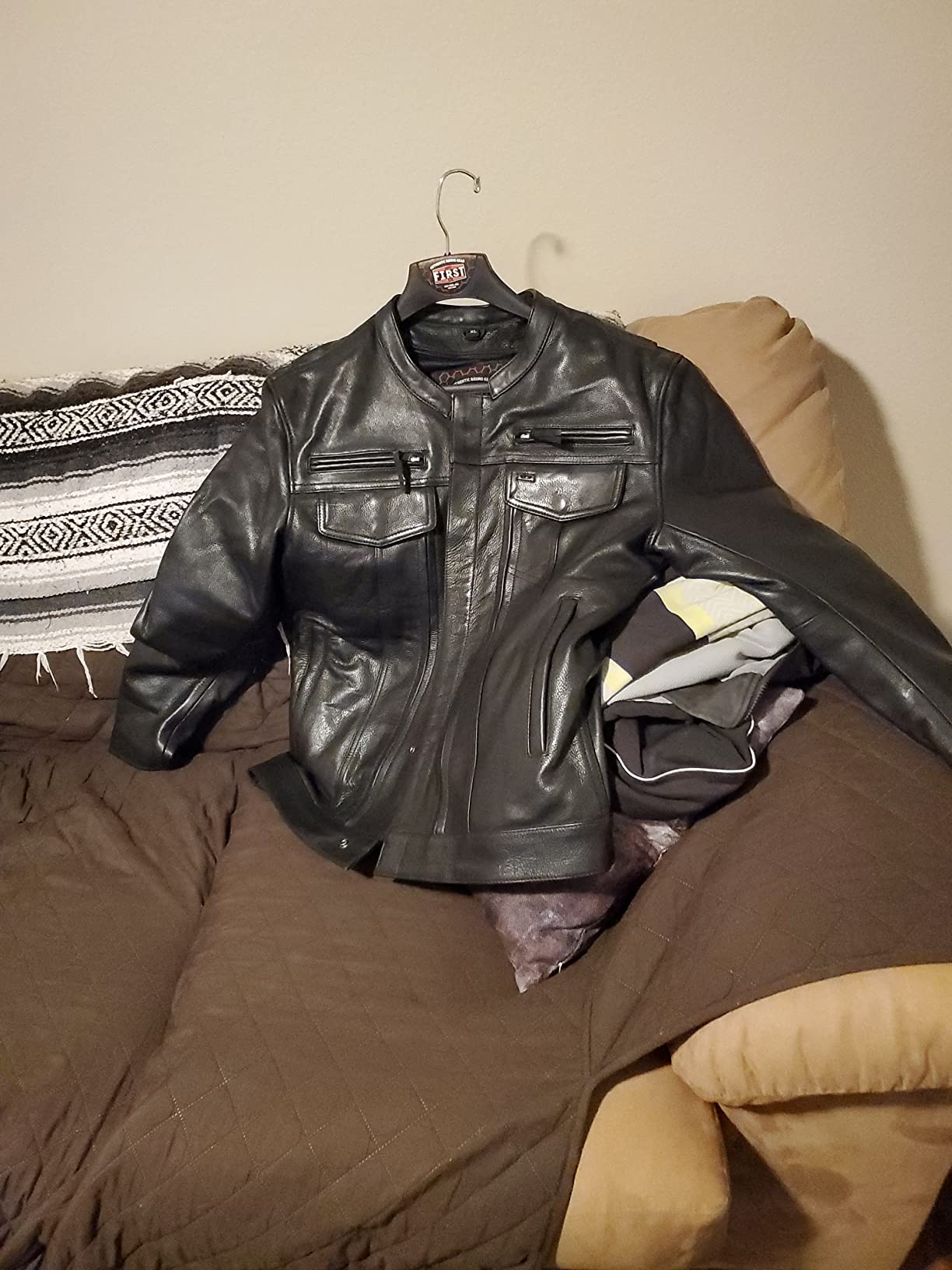 First Mfg Co - Raider - Men's Motorcycle Biker Riding Leather Jacket customer photo 2