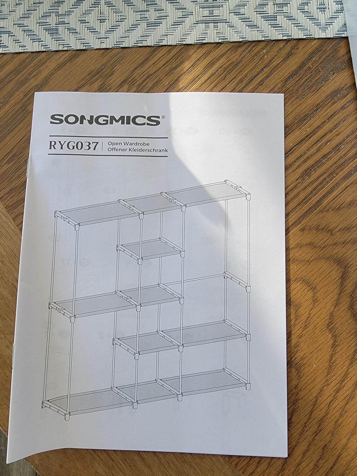 SONGMICS Portable Closet, Freestanding Closet Organizer, Clothes Rack customer photo 1